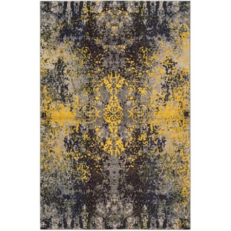 Safavieh Monaco Power Loomed Rectangle Rug- Grey - Multi- 5 ft. 1 in. x 7 ft. 7 in. MNC223G-5